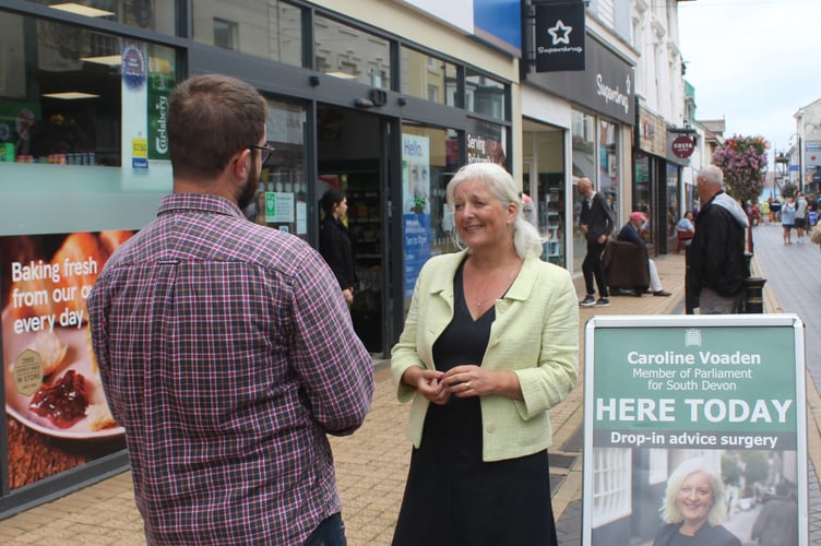 MP Caroline Voaden Summer Surgery Tour